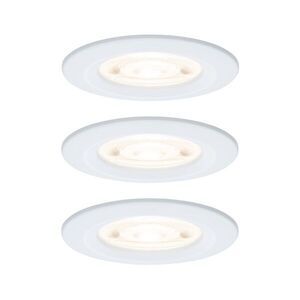 PAULMANN LED vestavné svítidlo Nova GU10 Flat nevýklopné IP44 3x4, 9W 230V 2700K bílá mat obraz