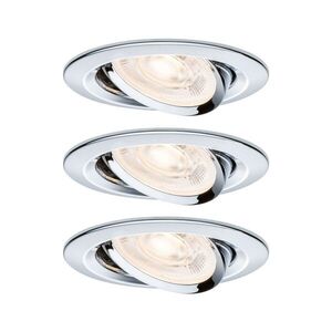 PAULMANN LED vestavné svítidlo Nova GU10 Flat výklopné 3x4, 9W 230V 2700K chrom obraz