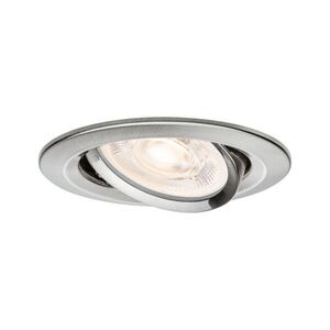 PAULMANN LED vestavné svítidlo Nova GU10 Flat výklopné 4, 9W 230V 2700K kov kartáčovaný obraz