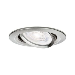PAULMANN LED vestavné svítidlo Nova Plus GU10 Flat IP65 93mm 4, 9W 230V stmívatelné 4000K kov kartáčovaný obraz