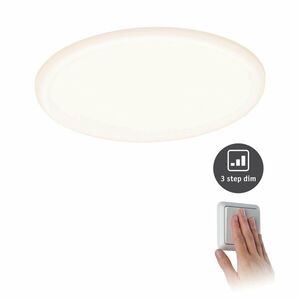 PAULMANN LED vestavné svítidlo Veluna VariFit IP44 3-krokové-stmívatelné kruhové 185 17W 3.000K satén 930.63 obraz