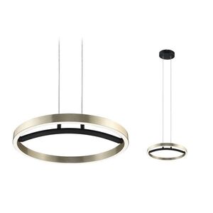 PAULMANN LED závěsné svítidlo 3-krokové-stmívatelné Melira 2700K 24W černá mat/zlatá obraz