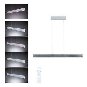 PAULMANN LED závěsné svítidlo Raiko RGBW+ stmívatelné / 19W / 6W stříbrná mat obraz