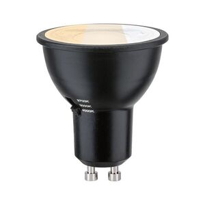 PAULMANN Standard 230V LED reflektor GU10 Dip Switch 4, 6W 2700 - 4000K černá mat obraz