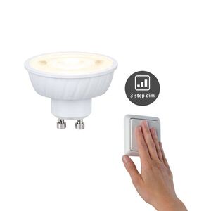 PAULMANN Standard 230V LED reflektor GU10 Flat 37mm 4, 9W 2700K stmívatelné krokově bílá obraz