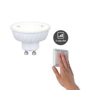 PAULMANN Standard 230V LED reflektor GU10 Flat 37mm 4, 9W 4000K stmívatelné krokově bílá obraz