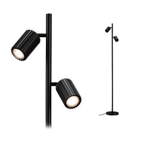 PAULMANN Stojací svítidlo Lirena 1575mm max. 2x7W černá mat obraz