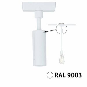PAULMANN URail univerzální adaptér pro závěs max. 50W 230V bílá RAL 9003 obraz