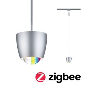 PAULMANN URail závěs Smart Home Zigbee 3.0 Tyros RGBW 4, 5W RGBW+ stmívatelné 230V matný chrom obraz