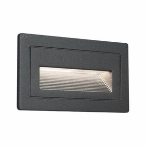 PAULMANN Venkovní vestavné svítidlo do zdi Long LED černá IP44 4W 230V teplá bílá 103x58mm 943.83 obraz