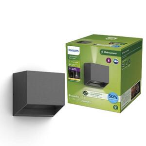 Philips Alix UltraEfficient venkovní nástěnné LED svítidlo 4, 3W 800lm 2700K IP44, antracitové obraz