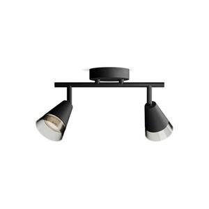 Philips Cleft bodové svítidlo 2x GU10 5W bez zdroje 27, 5cm IP20, černé obraz