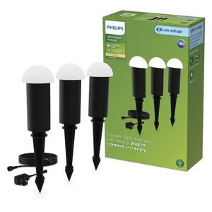 Philips GardenLink Edwina venkovní stojací LED lampa LED 3x1, 5W, 2700K, 24V, černá obraz