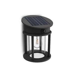 Philips Geri UltraEfficient solární LED svítidlo se senzorem 3, 2W 500lm 2700K IP44 kulaté, antracit obraz
