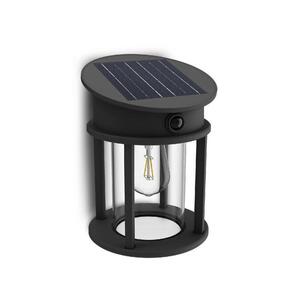 Philips Geri UltraEfficient solární LED svítidlo se senzorem 3, 2W 500lm 4000K IP44 kulaté, antracit obraz