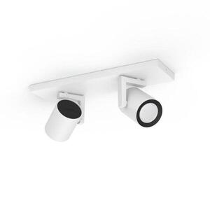 Philips Hue 50622/31/P7 Hue WACA Argenta bodové LED svítidlo GU10 2x5, 7W 350lm 2000-6500K RGB IP20 bílá obraz