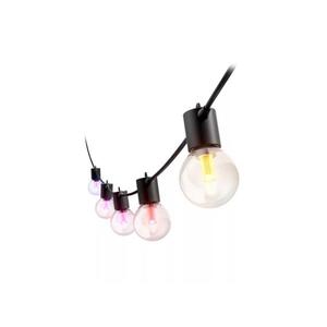 Philips Hue Festavia Globe venkovní světelný řetěz 14m 20 žárovek černý 1000-20000K RGB obraz