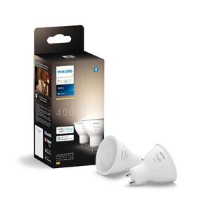 Philips Hue sada 2x LED žárovka White GU10 4, 2W 400lm 2700K CRI80 IP20 obraz