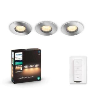 Philips Hue WA Adore koupelnové zápustné LED svítidlo SET 3x5W 400lm 2200-6500K IP44 lesklý chrom + ovladač obraz