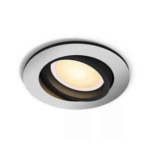 Philips Hue WA Milliskin zápustné LED svítidlo 1xGU10 4, 2W 400lm 2200-6500K 9cm kulaté IP20, hliník obraz