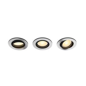 Philips Hue WA Milliskin zápustné LED svítidlo 3xGU10 4, 2W 400lm 2200-6500K 9cm kulaté IP20, hliník obraz