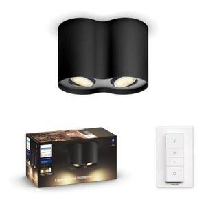 Philips Hue WA Pillar bodové LED svítidlo GU10 2x5W 350lm 2200-6500K IP20 černá + ovladač obraz
