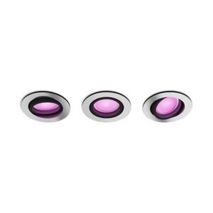 Philips Hue WACA Centura podhledové LED svítidlo 3x GU10 5, 7W 350lm 2000-6500K RGB kulaté IP20 hliník obraz