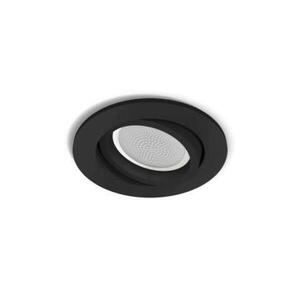 Philips Hue WACA Centura podhledové LED svítidlo GU10 5, 7W 350lm 2000-6500K RGB IP20 kulaté, černé obraz