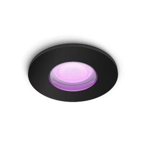Philips Hue WACA Xamento podhledové LED svítidlo 1x GU10 5.7W 350lm 2000-6500K RGB IP44, černé obraz