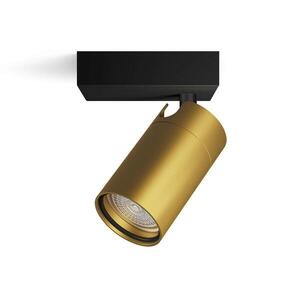 Philips Idris bodové koupelnové svítidlo 1x GU10 5W bez zdroje IP44, černá/zlatá obraz