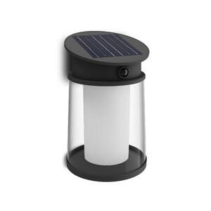 Philips Juda UltraEfficient solární LED svítidlo se senzorem 3, 2W 500lm 4000K IP44 kulaté, černé obraz