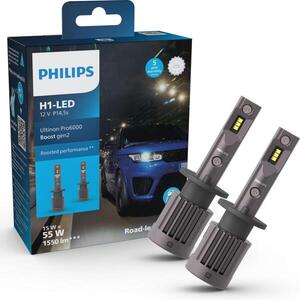 Philips LED H1 12V 15W Ultinon Pro6000 Boost Gen2 +450% s homologací 2ks 11258U60B2X2 obraz