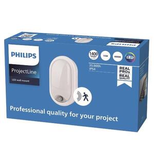 Philips LED nástěnné svítidlo Projectline oval 1400lm 4000K pohybový senzor IP54 obraz
