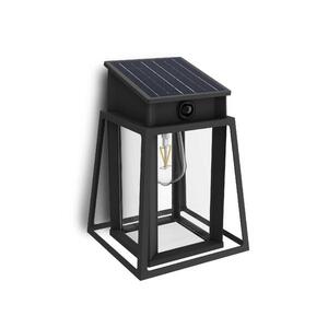 Philips Lysin UltraEfficient solární LED svítidlo se senzorem 3, 2W 500lm 4000K IP44 hranaté, černé obraz