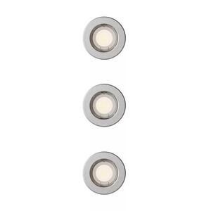 Philips Peridot Rec Kit Rd zapuštěné svítidlo kulaté 7W, AC 220-240, IP20, (3 ks), nikl obraz