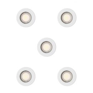 Philips Peridot Rec Kit Rd zapuštěné svítidlo kulaté 7W, AC 220-240, IP20, (5 ks), bílá obraz