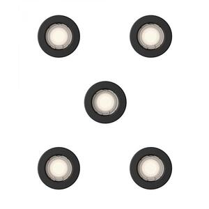 Philips Peridot Rec Kit Rd zapuštěné svítidlo kulaté 7W, AC 220-240, IP20, (5 ks), černá obraz