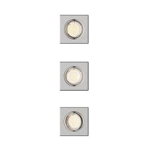 Philips Peridot Rec Kit Sq zapuštěné svítidlo hranaté 7W, AC 220-240, IP20, (3 ks), nikl obraz