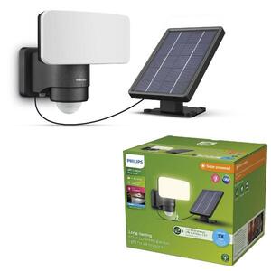 Philips Tylus UltraEfficient Security solární LED reflektor se senzorem 6W 1000/50lm 5000K IP44, černý obraz