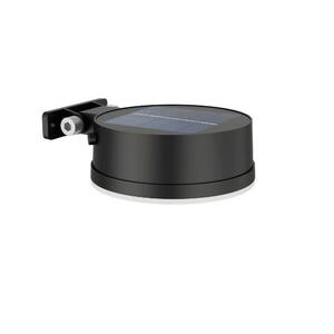 Philips Vynce solární venkovní nástěnné LED svítidlo 1, 5W 200lm 2700K IP44, černé kulaté obraz