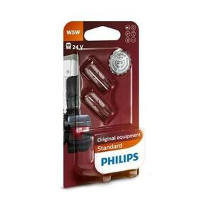 Philips W5W 24V 5W W2, 1x9, 5d 2ks 13961B2 obraz