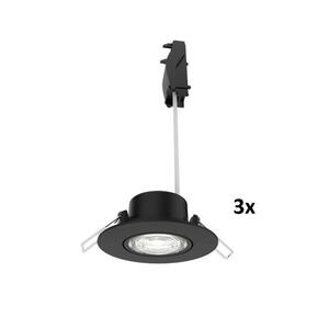 Philips Zapuštěné bodové svítidlo Cilantro Step 5W, 99lm/W, 4000K, (3 ks), černá obraz