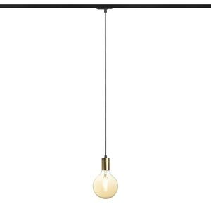 RED - DESIGN RENDL RENDL ARAQ pro jednookr. lištu závěsná česaná mosaz/černá 230V E27 42W R13978 obraz