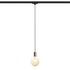 RED - DESIGN RENDL RENDL ARAQ pro tříokr. lištu závěsná česaná mosaz/černá 230V E27 42W R13979 obraz