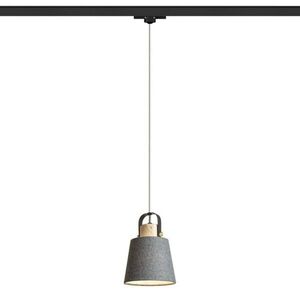 RED - DESIGN RENDL RENDL CHOUPETTE pro tříokr. lištu černošedá textil/dřevo 230V E27 15W R13721 obraz