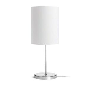 RED - DESIGN RENDL RENDL NYC/RON 15/20 stolní Polycotton bílá/nikl 230V E27 7W R14056 obraz