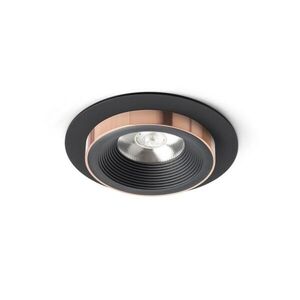 RED - DESIGN RENDL RENDL SHARM R I zápustná černá/černá měď 230V LED 10W 24° 3000K R13239 obraz