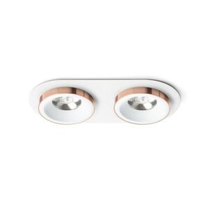 RED - DESIGN RENDL RENDL SHARM R II zápustná bílá měď 230V LED 2x10W 24° 3000K R13240 obraz