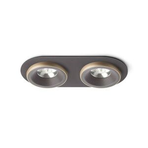 RED - DESIGN RENDL RENDL SHARM R II zápustná hnědá/perleťová zlatá 230V LED 2x10W 24° 3000K R13242 obraz