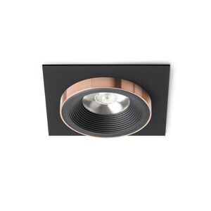 RED - DESIGN RENDL RENDL SHARM SQ I zápustná černá/černá měď 230V LED 10W 24° 3000K R13254 obraz